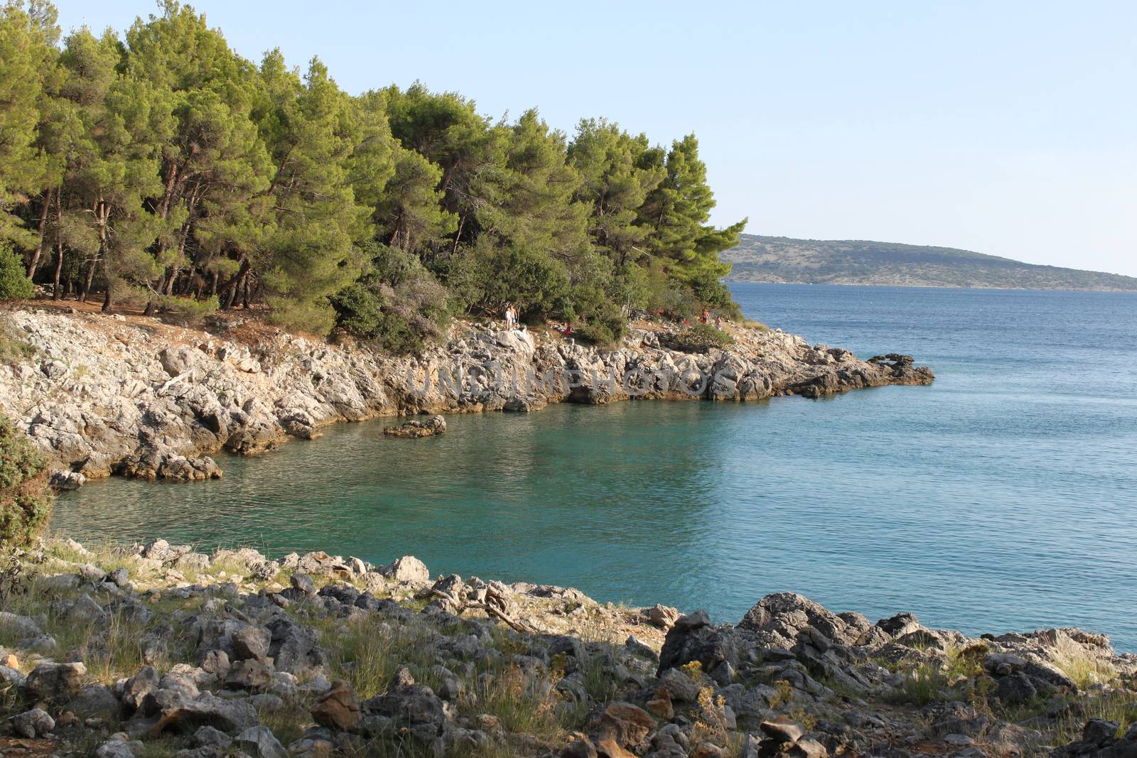 Quiet and calm shore on the island of Krk in Croatia by Kasia_Lawrynowicz