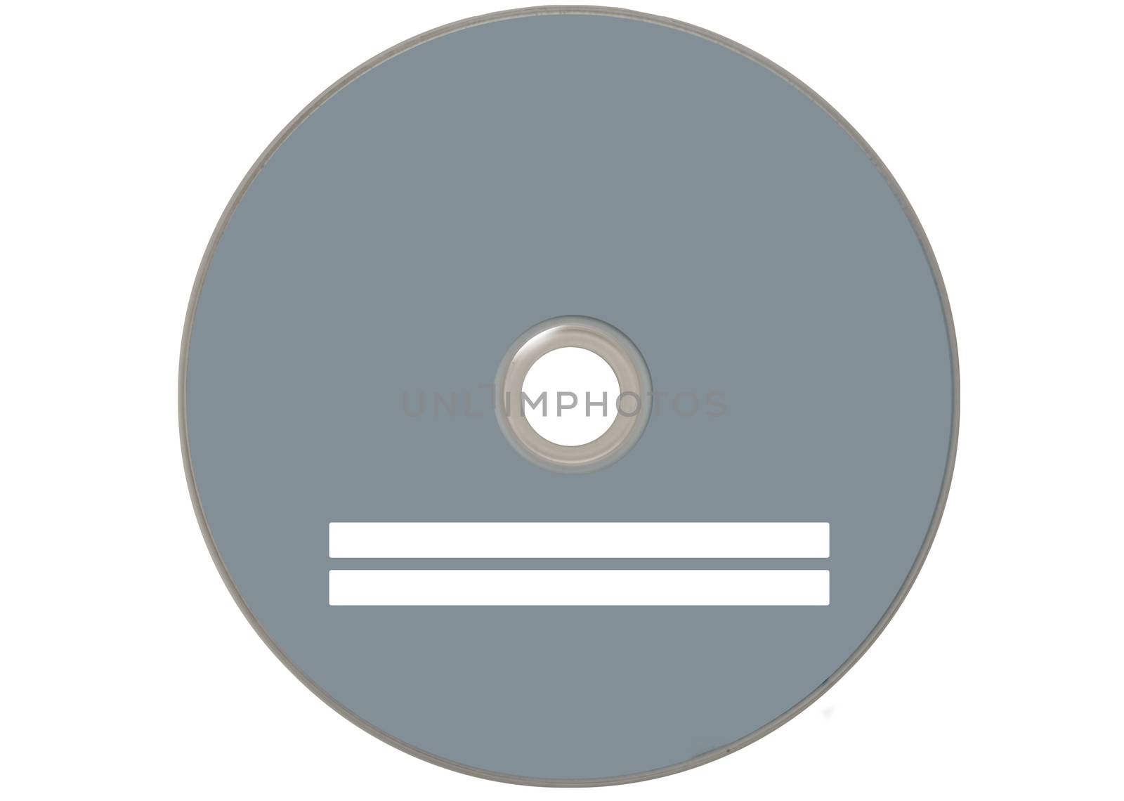 isolated grey compact disc