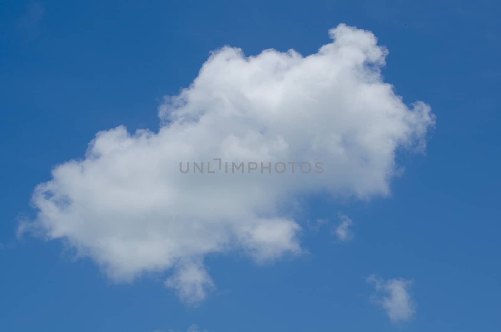 blue sky have cloud in winter season ,thai land ,have feeling happy