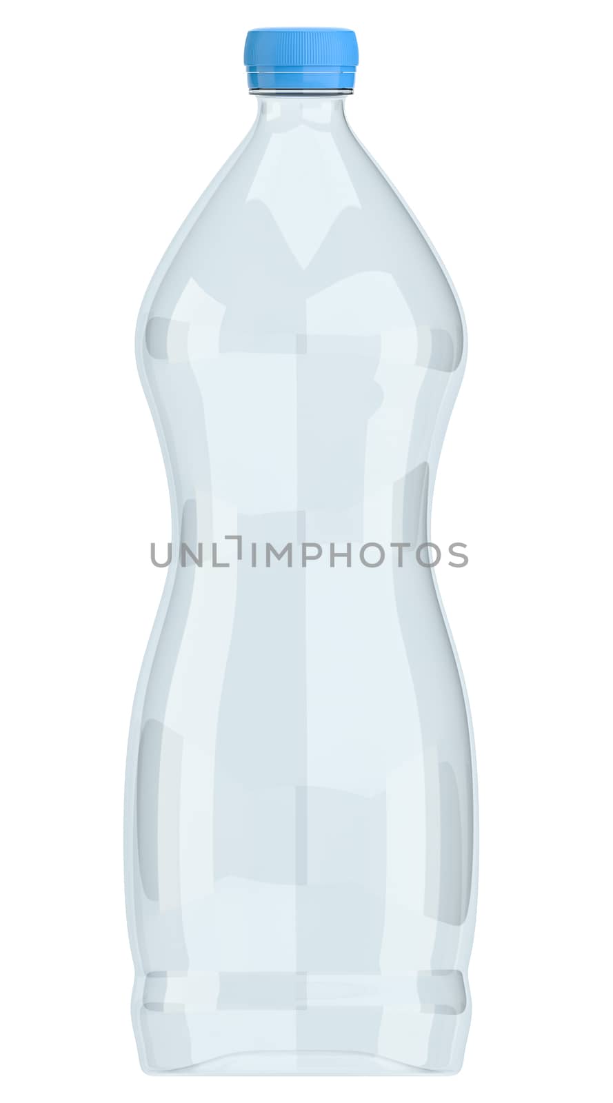 Plastic bottle of water. Product Packing. 3d illustration