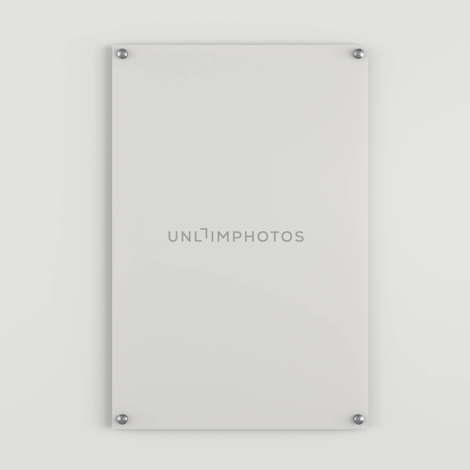 Plastic white empty plate mockup on white background. 3D Illustration