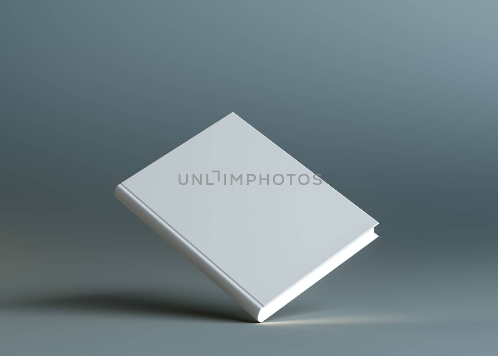 A closed white empty book stands on the corner by cherezoff
