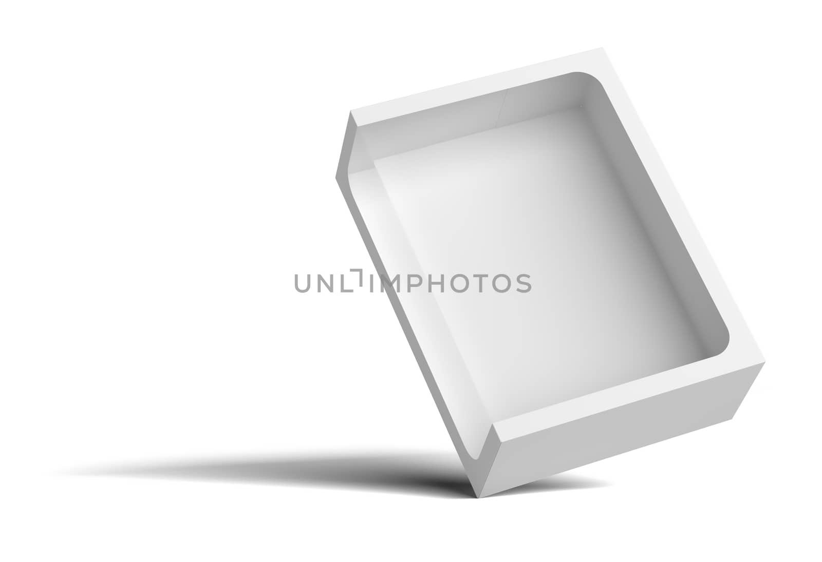 White empty packing cardboard box by cherezoff