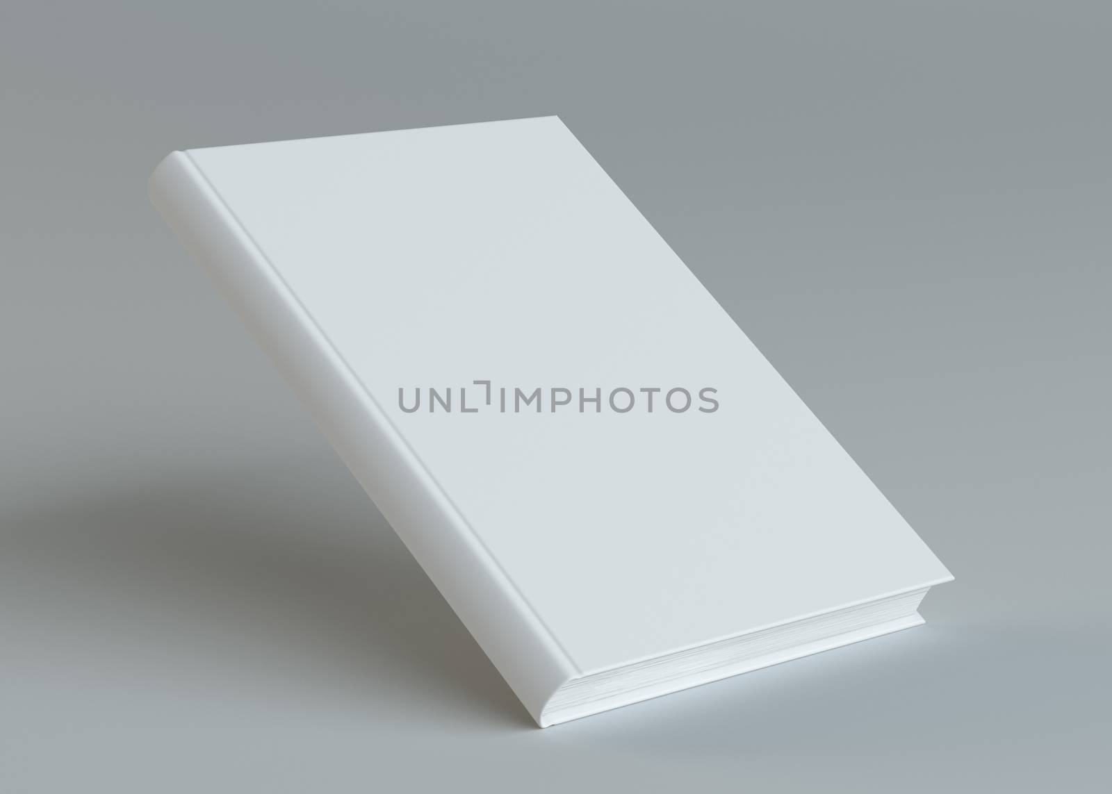White book template on gray background by cherezoff