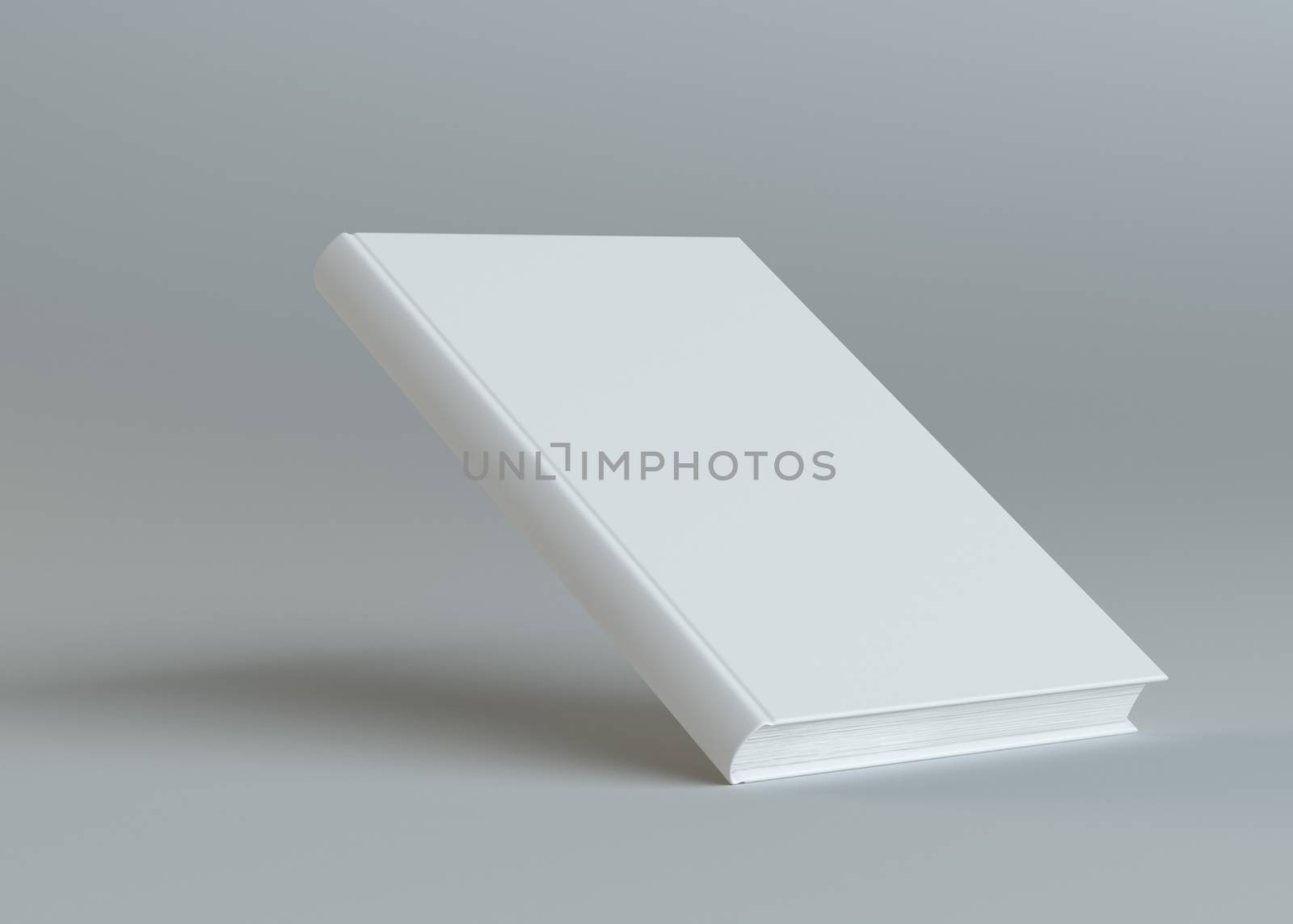 White book template on gray background by cherezoff