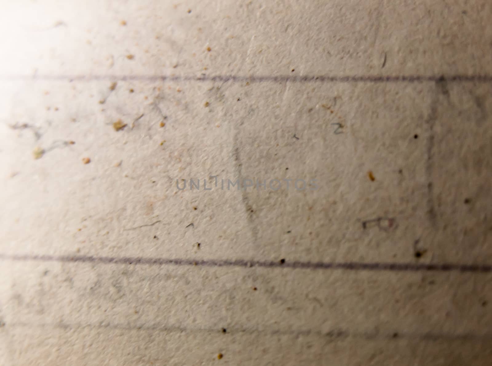 close up macro background texture of rough old paper dirty grunge; UK