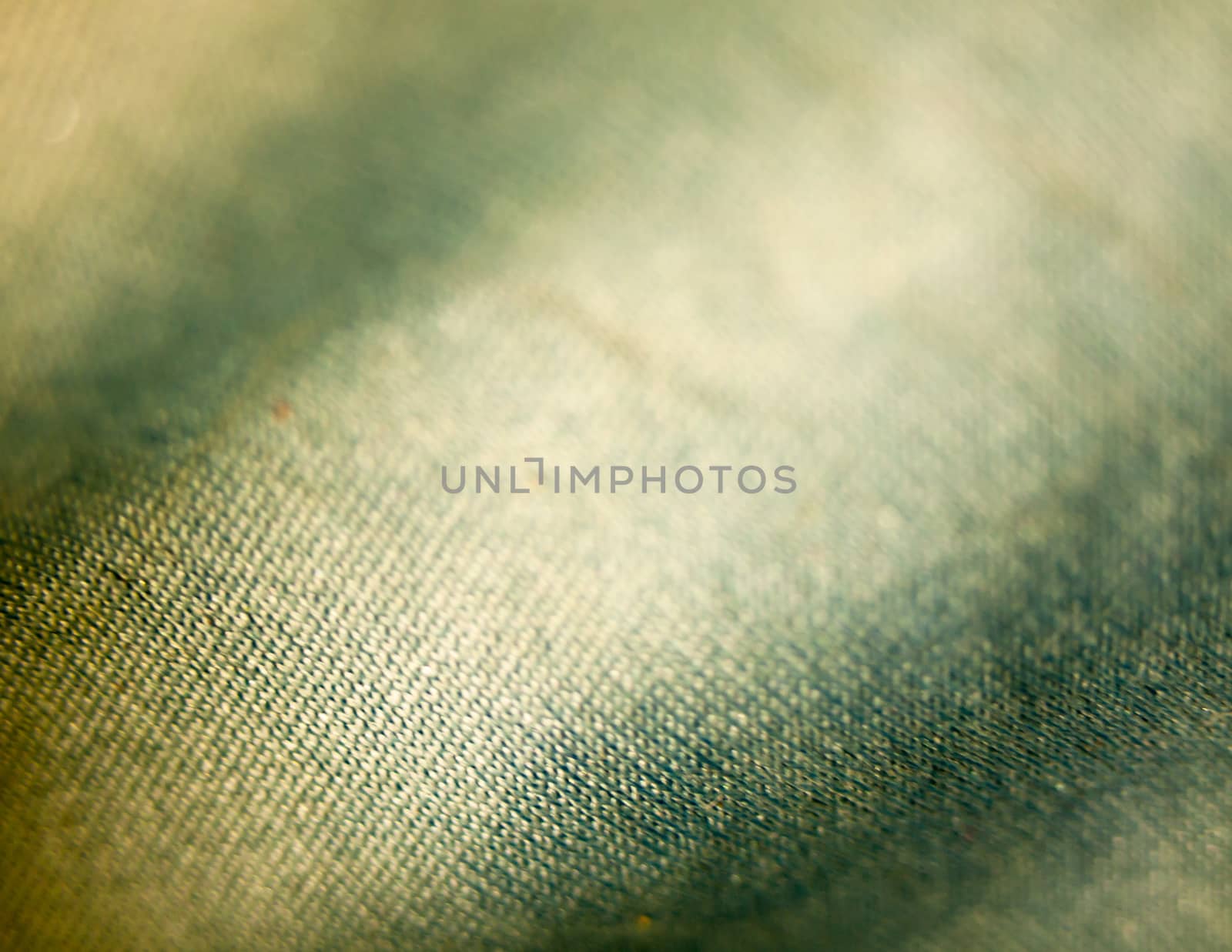 unique blue and yellow cloth texture macro up close; UK