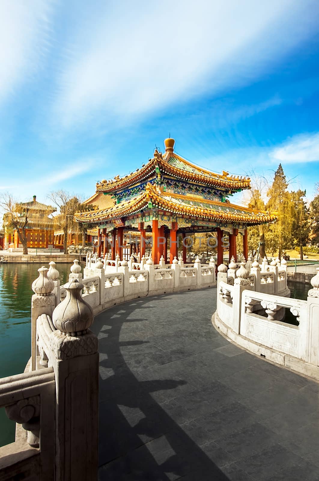 In the Beihai Park in Beijing China by Makeral