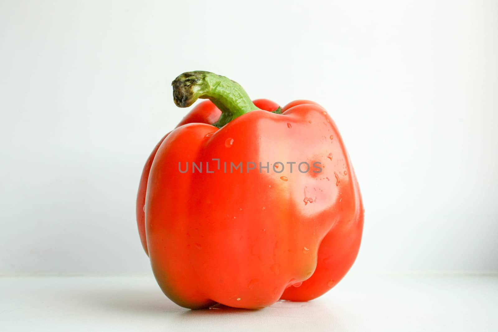 Pepper bulgarian red. Photo for your design. Horizontal sheet orientation