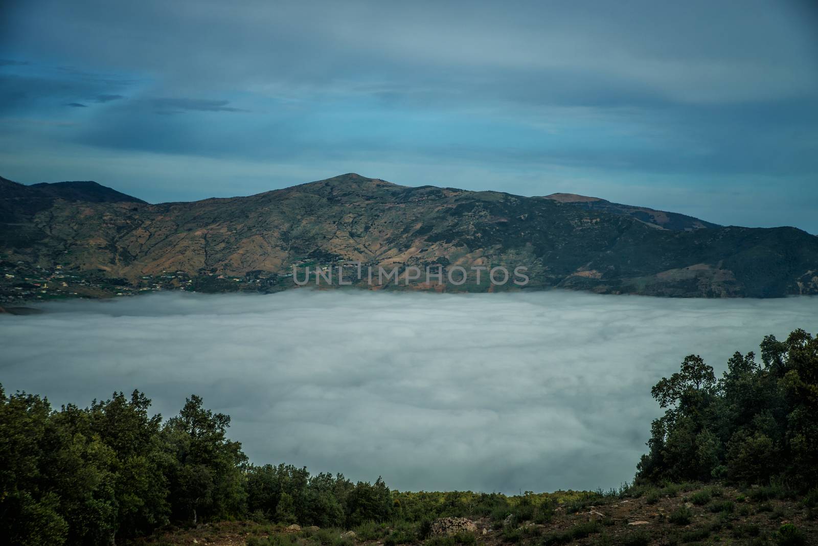 Rif Mountains landscape, Morocco, Africa by johnnychaos