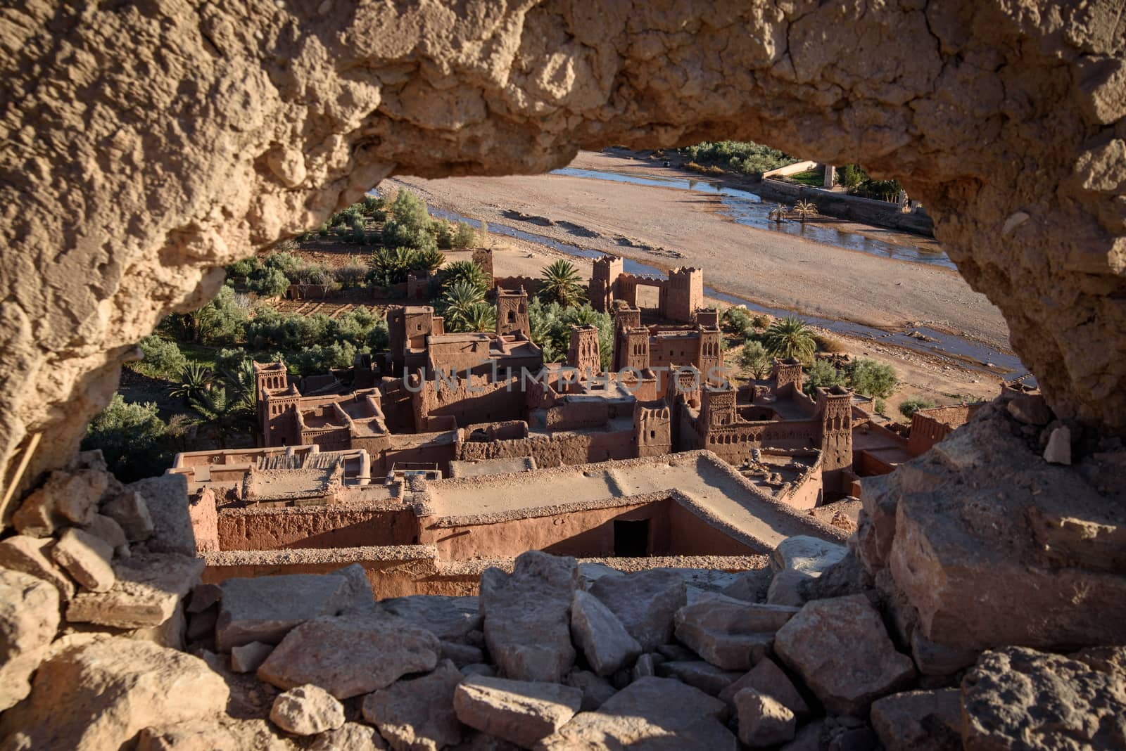 Kasbah Ait Benhaddou in the Atlas Mountains of Morocco by johnnychaos