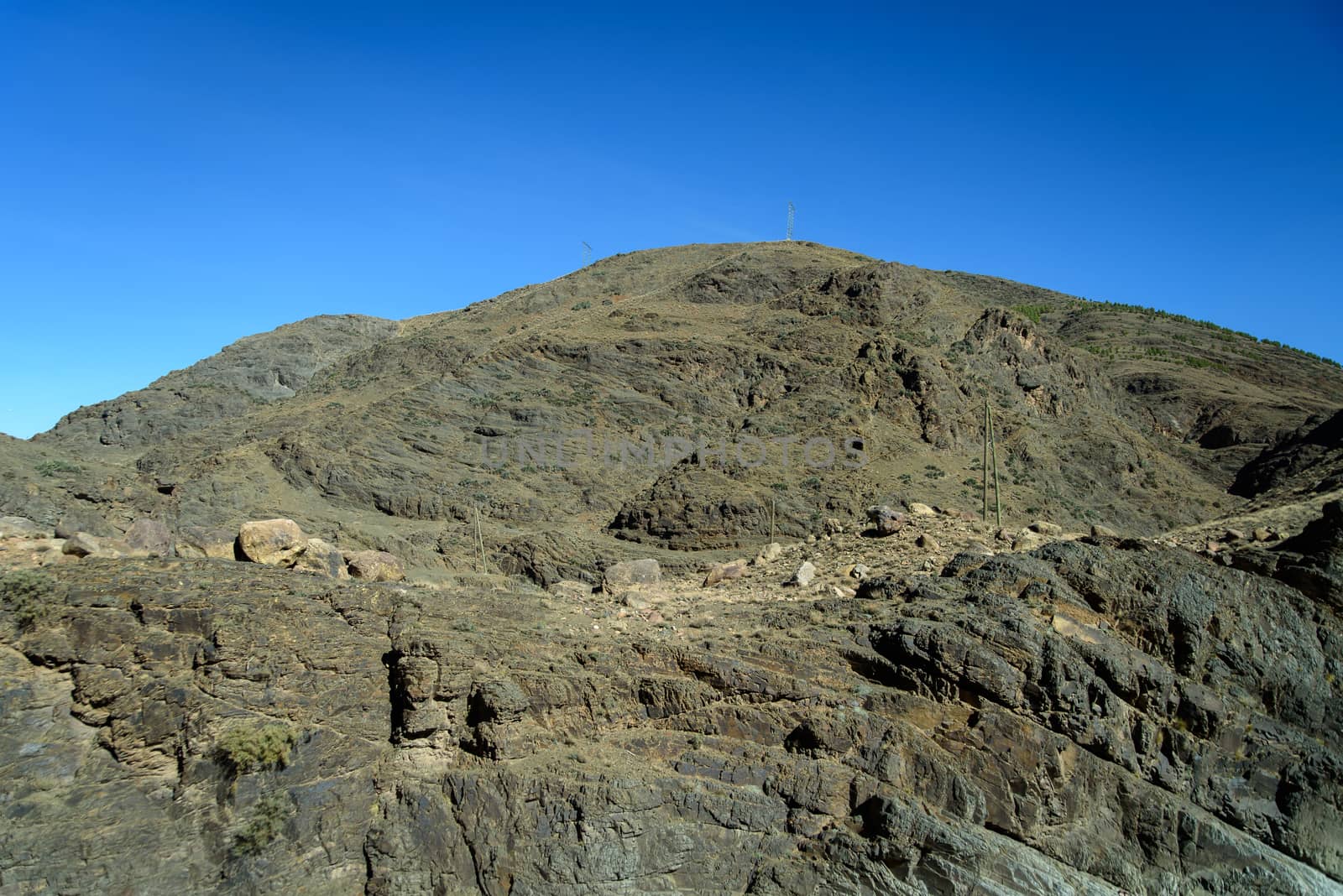 Scenic landscape, Atlas Mountains, Morocco by johnnychaos