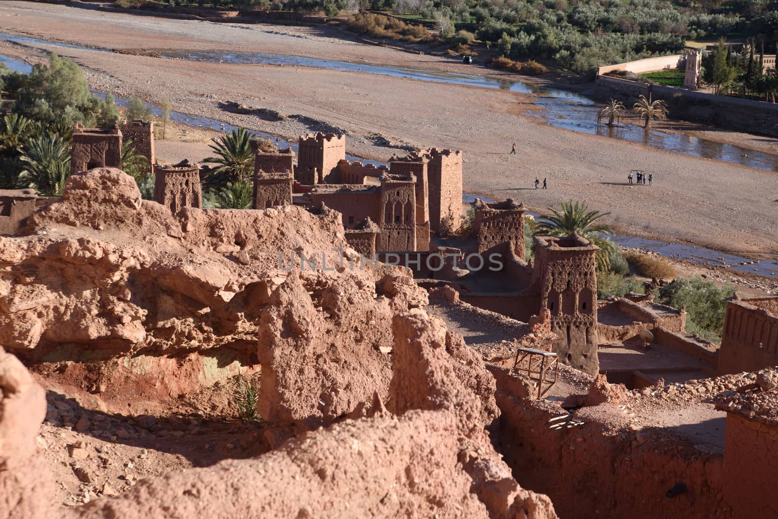 Kasbah Ait Benhaddou in the Atlas Mountains of Morocco by johnnychaos