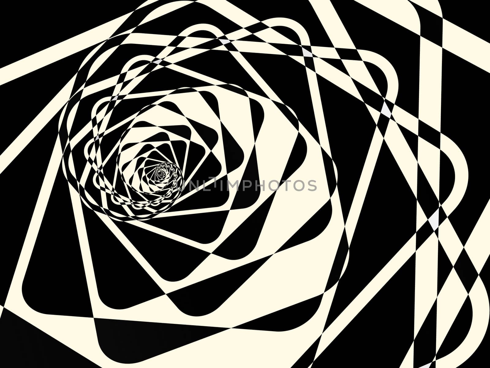 Abstract duotone dark twirl background. illustration