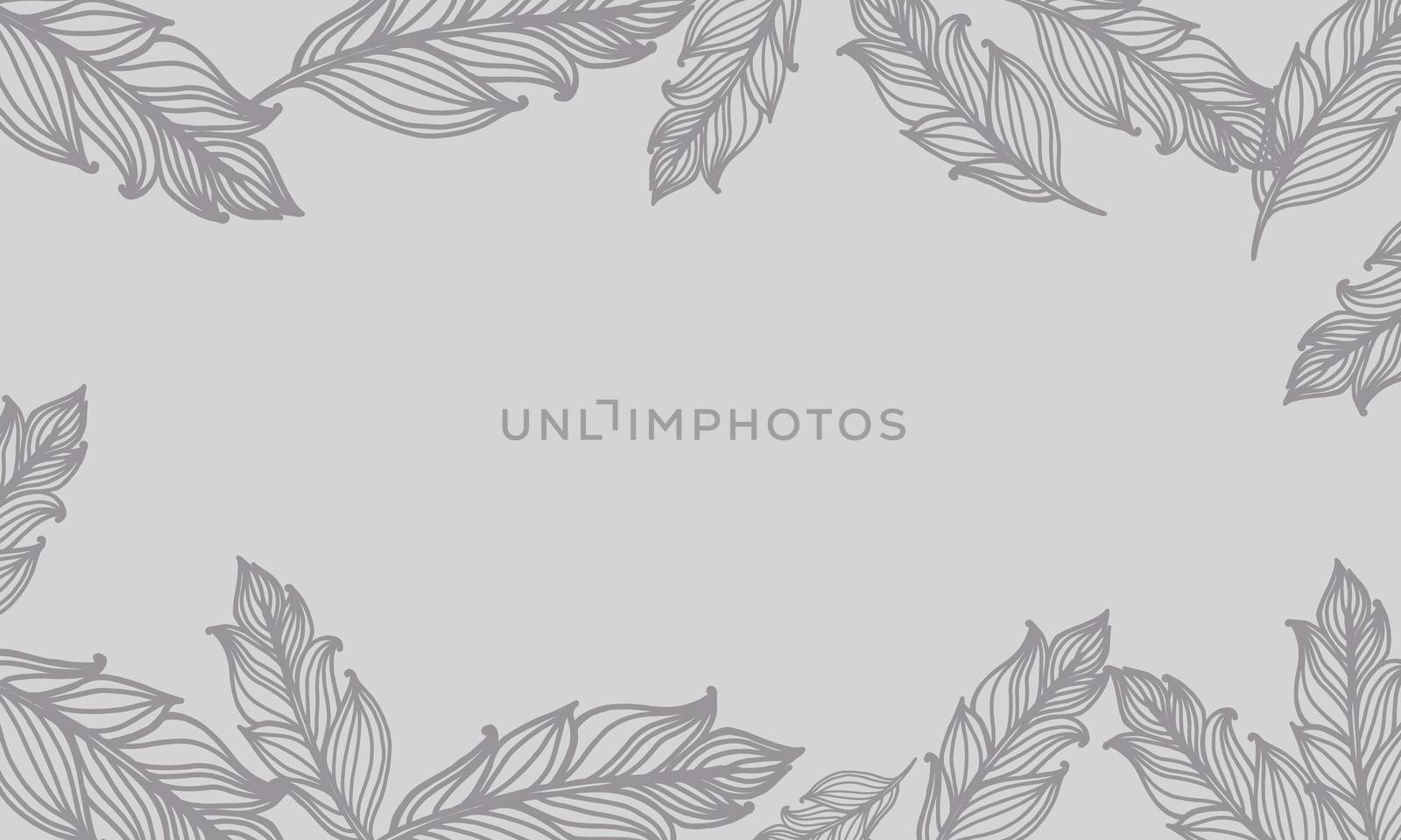 Cute background with feathers. card design with border in bohemian style. Ethnic border.