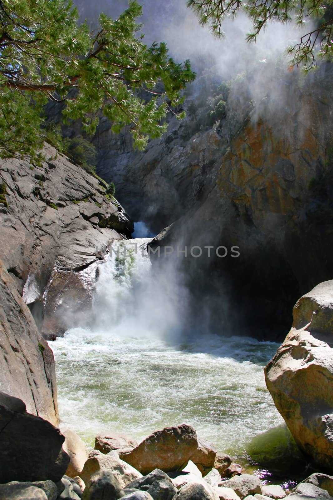 Yosemite falls. Yosemite National Park by friday