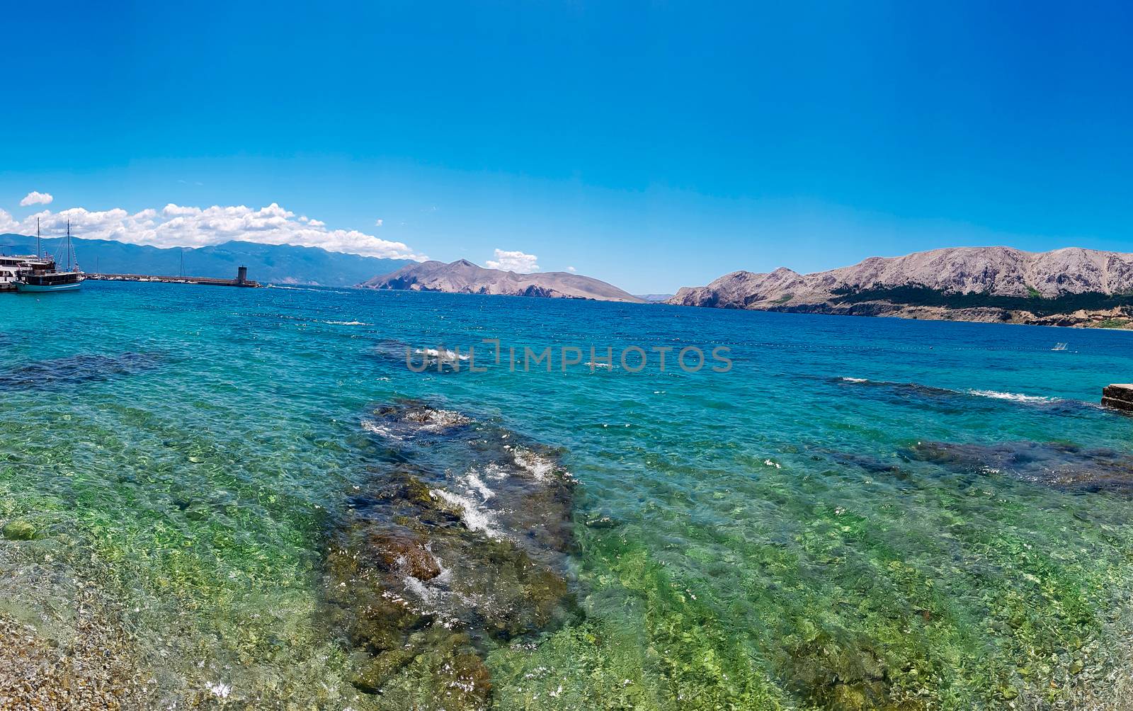 Island Krk: Baska beach , Croatia