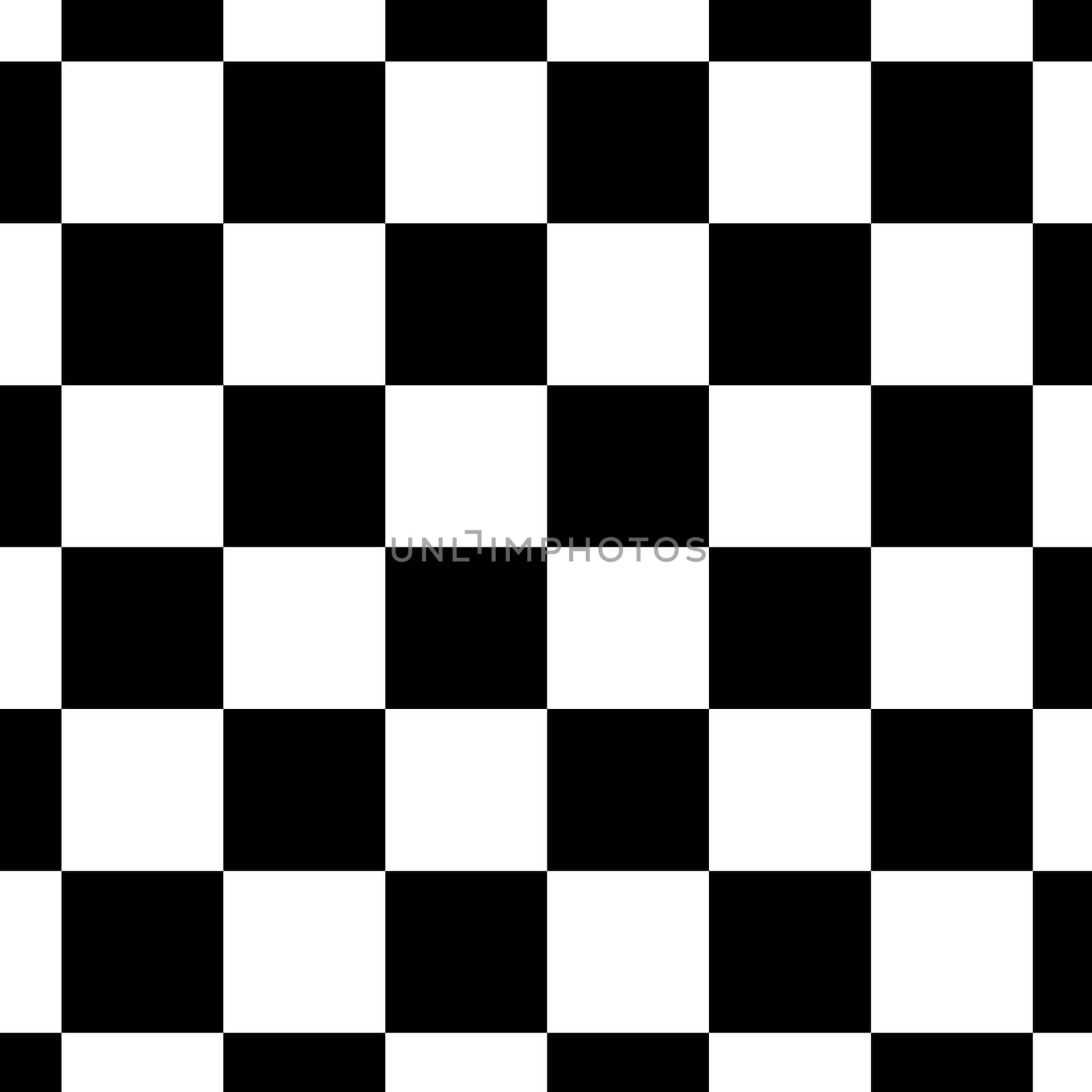 Chessboard or checker board seamless pattern in black and white. Checkered board for chess or checkers game. Strategy game concept. Checkerboard background.