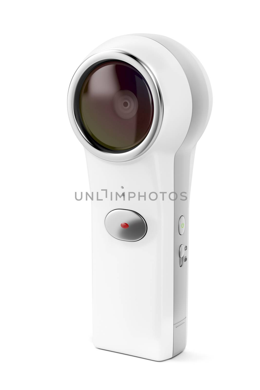 360 degree camera on white background 