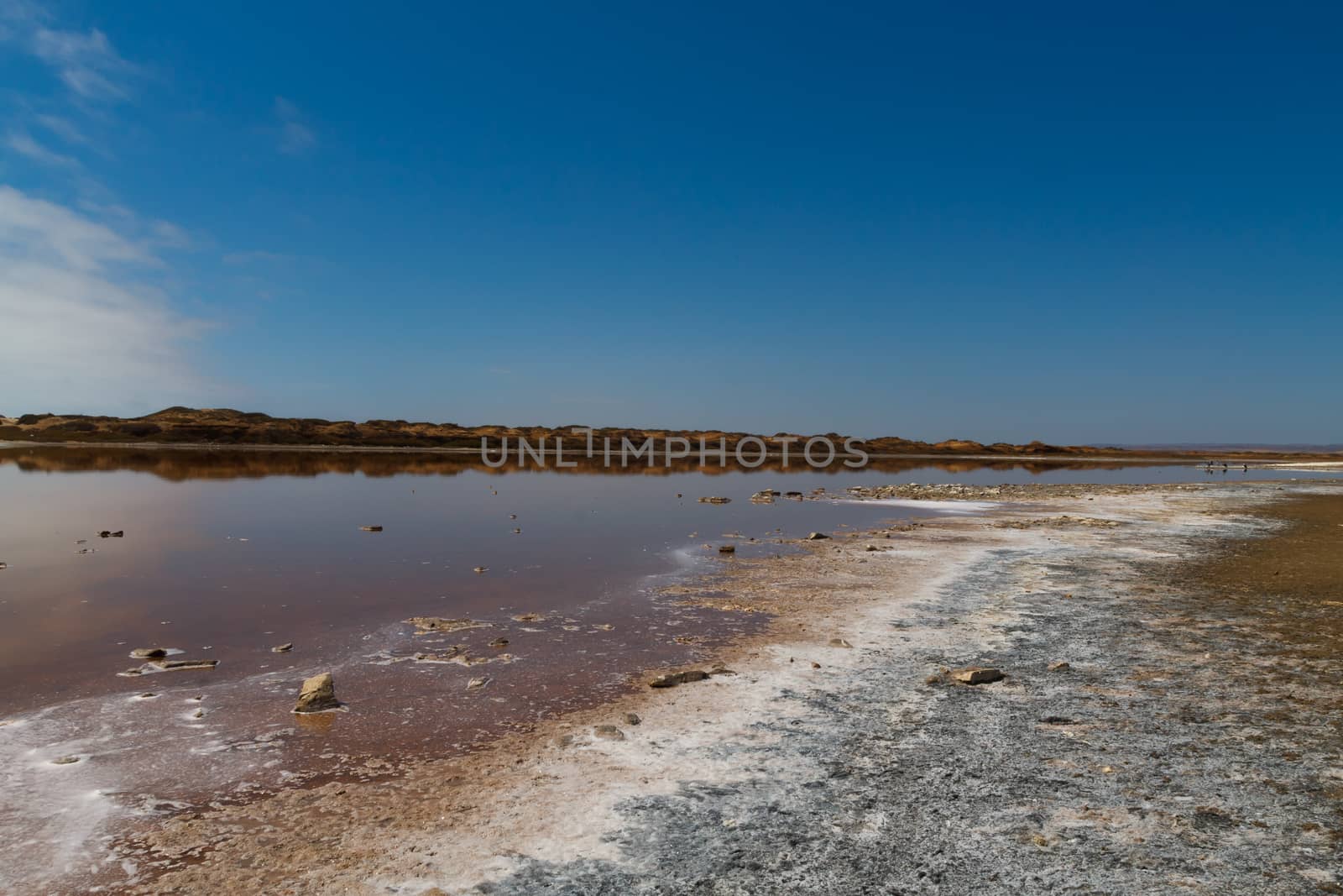 Reflections from Ugab river mouth, Skeleton Coast, Namibia