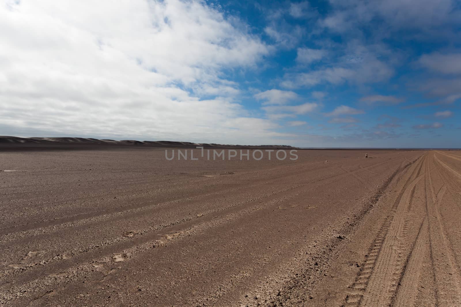 Salt road from Skeleton coast, Namibia