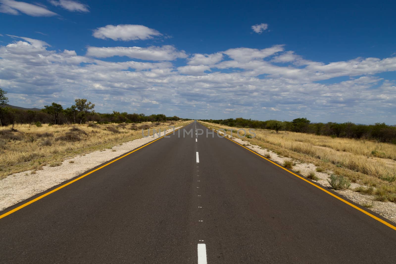 A view from Namibia along the road to Etosha
