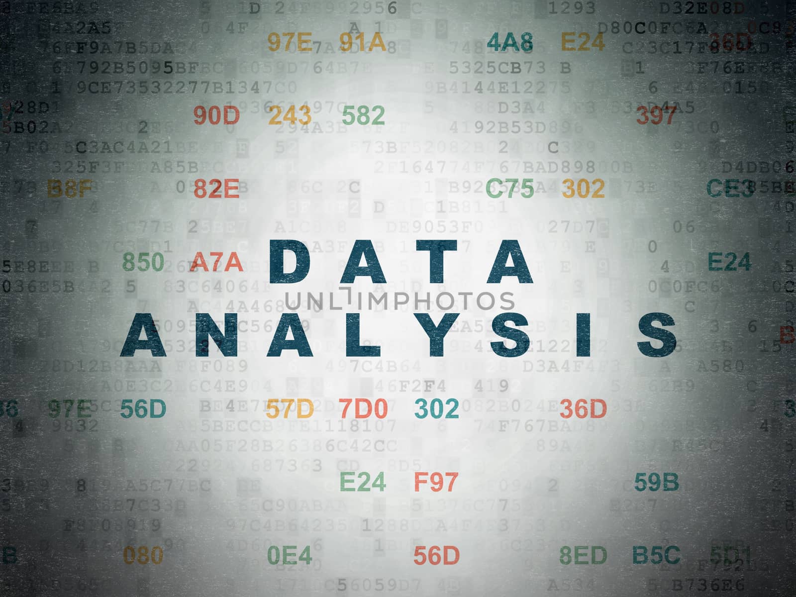 Data concept: Data Analysis on Digital Data Paper background by maxkabakov