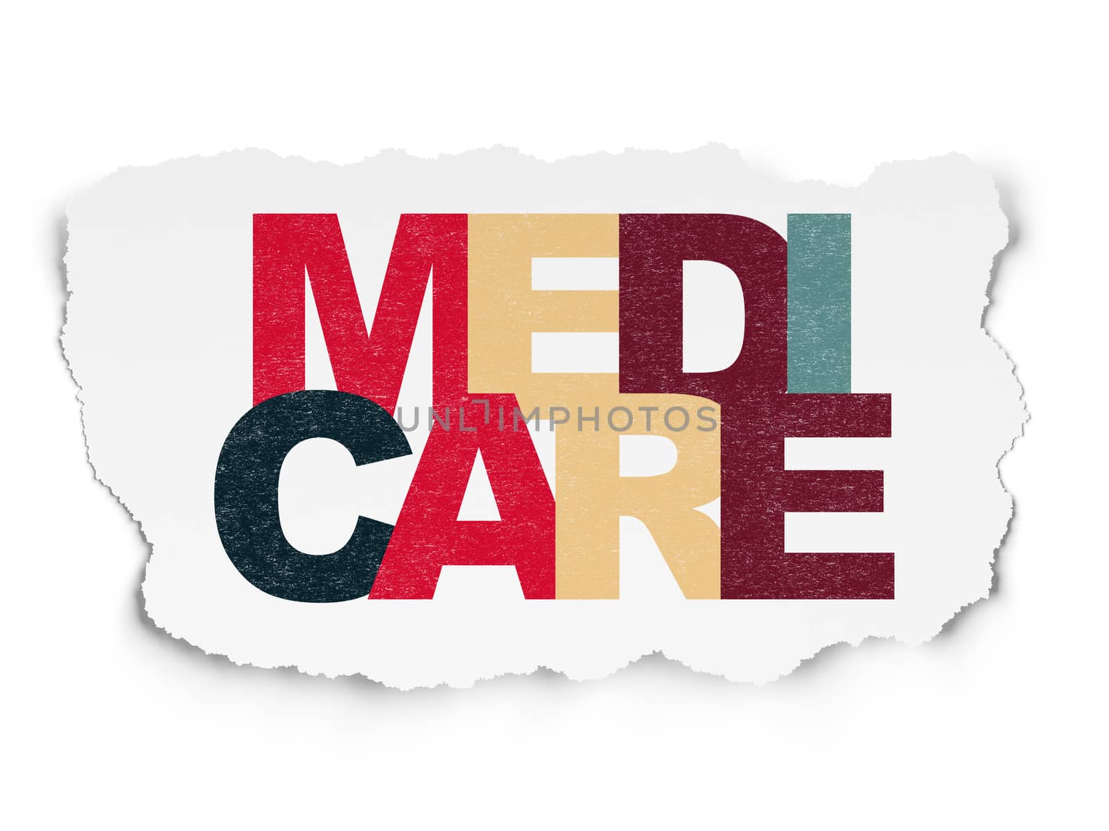 Health concept: Medicare on Torn Paper background by maxkabakov