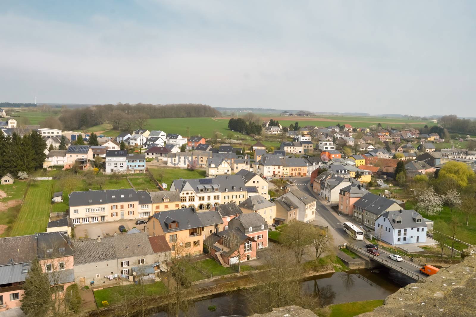View of the village of Useldange in the Grand Duchy of Luxembourg