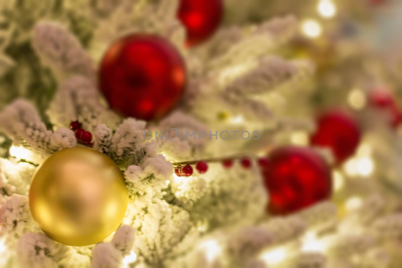 Christmas decoration on abstract background