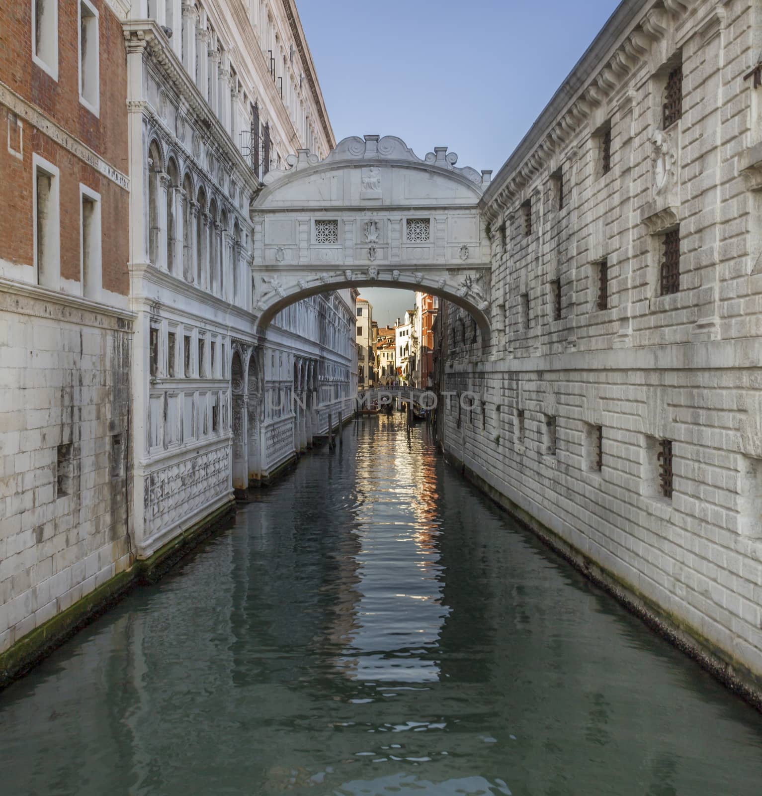 Bridge of Sighs, Ponte dei Sospiri in Venezia, Venice Italy.