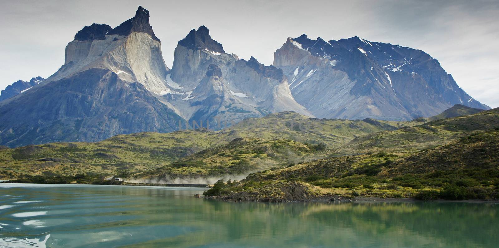 Landscape of the Torres del Paine National Park, Chile, South America