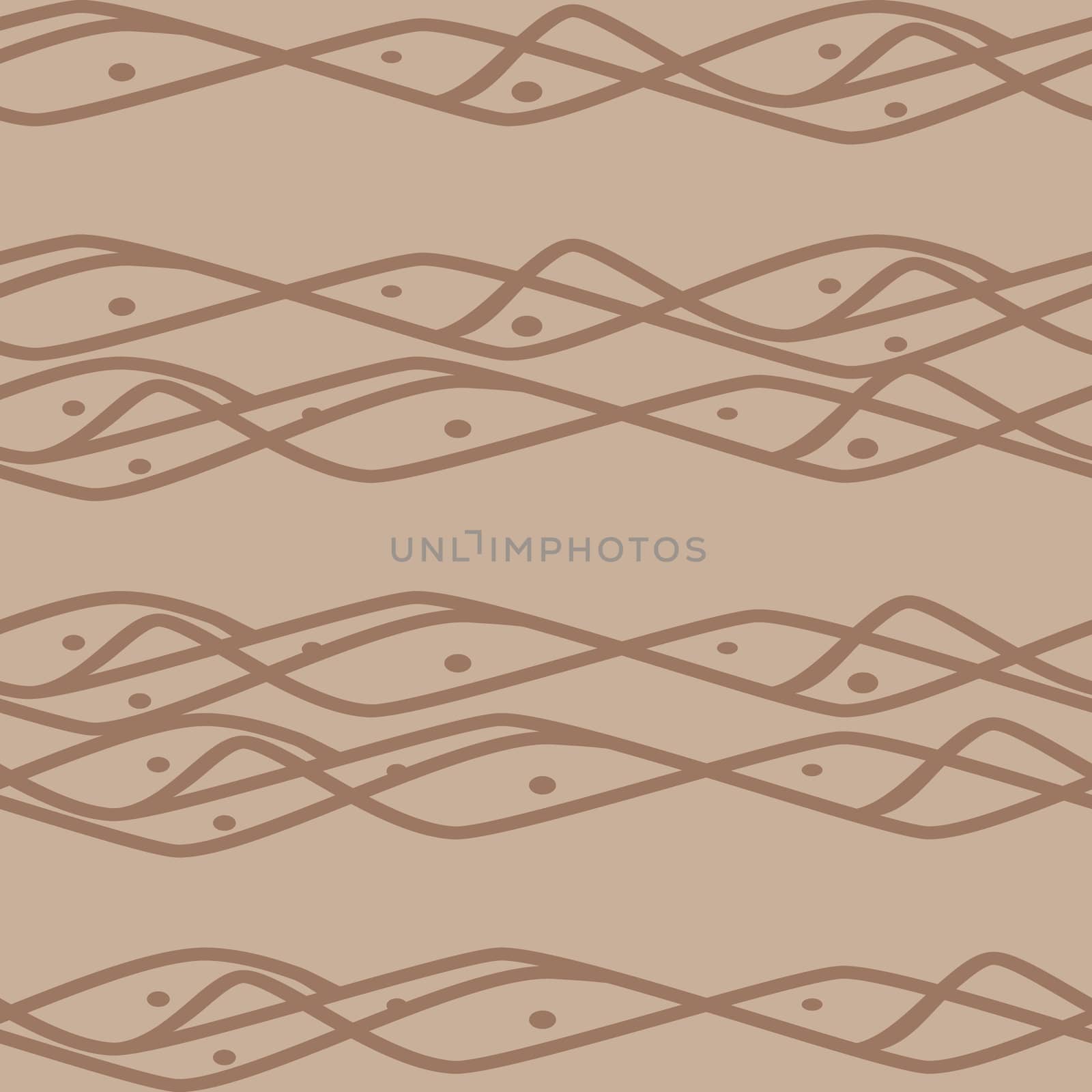 Seamless horizontal lines pattern in brown colors. Good for textile, package or other decoration.