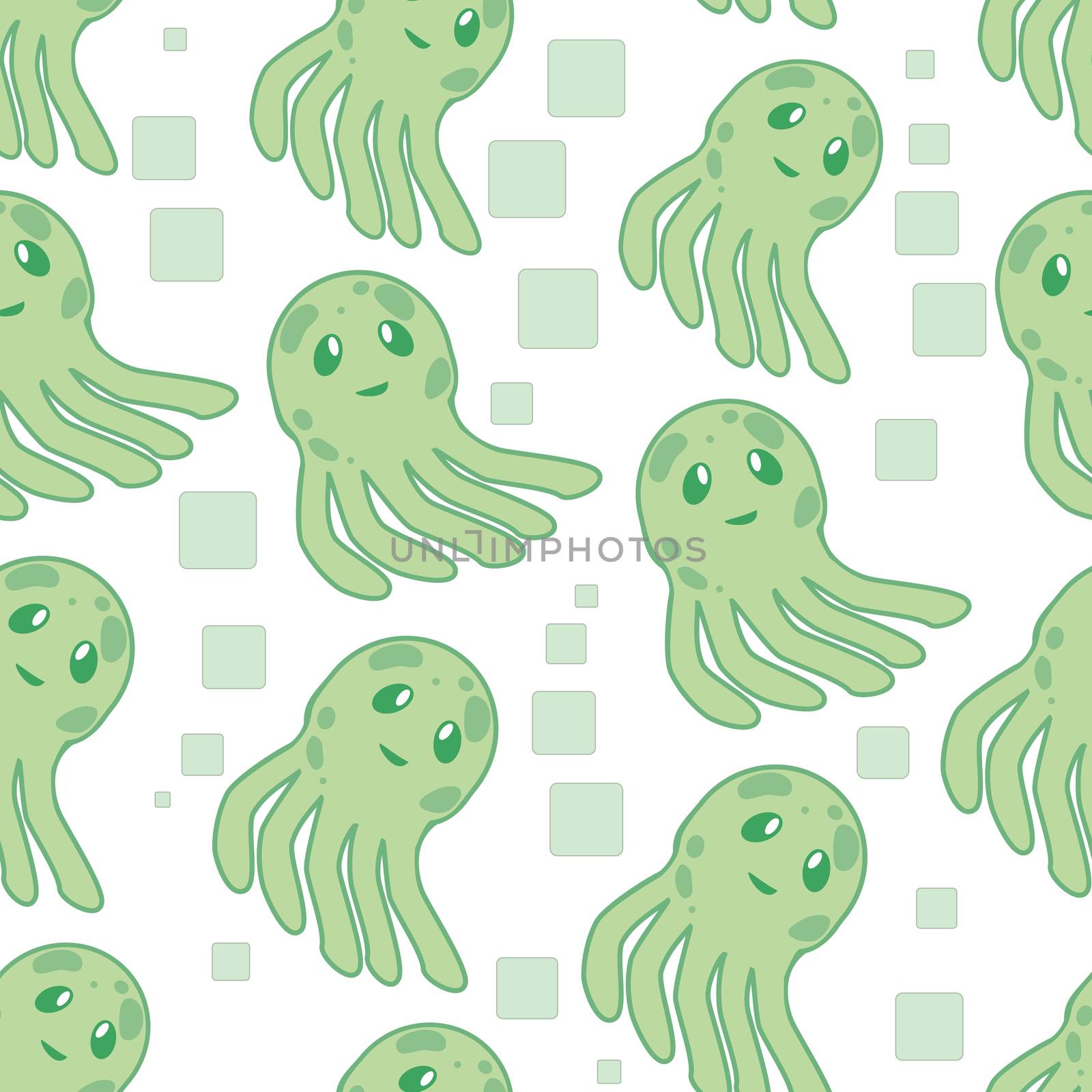 Cute happy jellyfish cartoon character sea animal illustration. Invertebrate animal sea fauna jellyfish medusa illustration. Nature animal aquatic medusa, aquarium tropical marine.