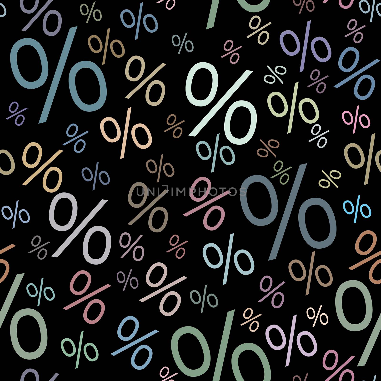 Percent seamless business tax background. Discount illustration. Economic finance promotion pattern