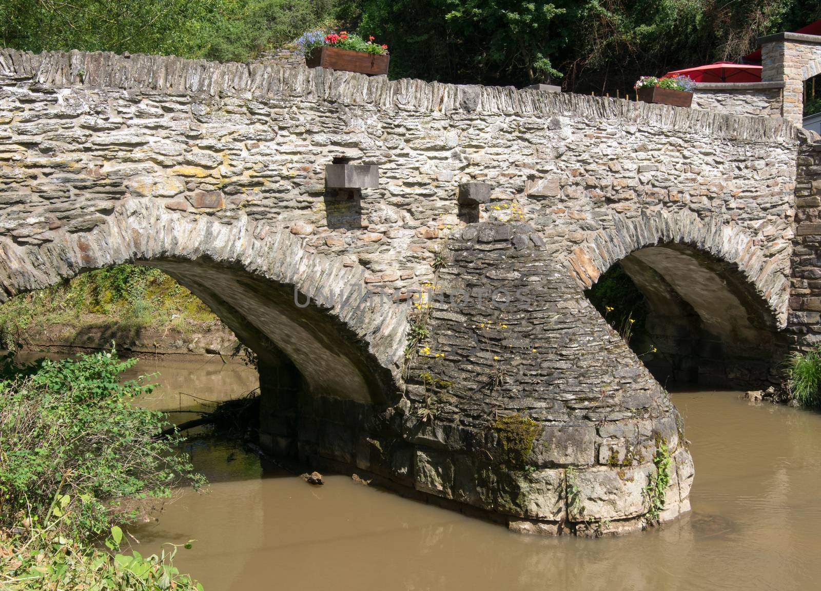 Old stone bridge of Monreal, Eifel, Germany