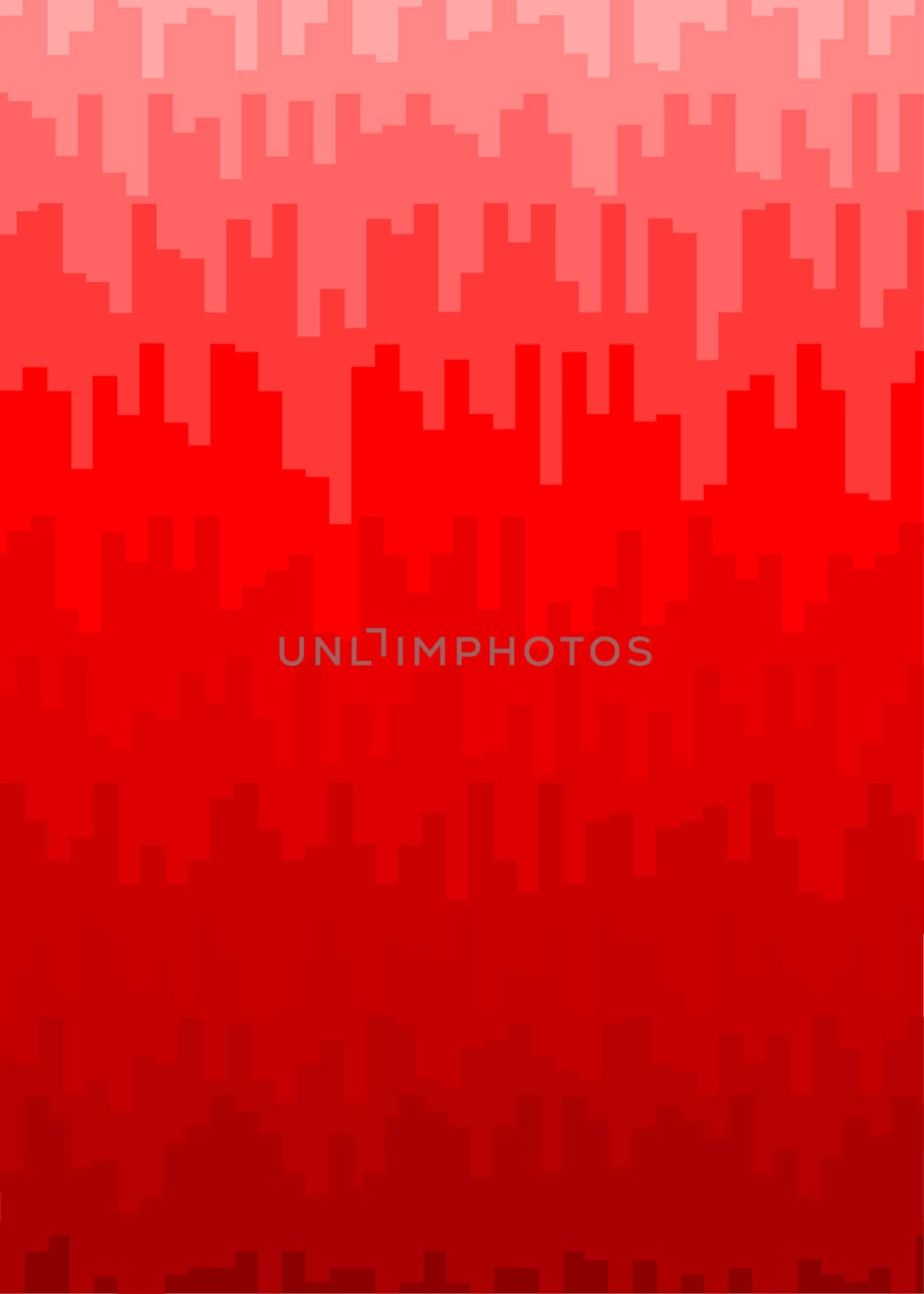 A red backdrop made up of fadingb red blocks.