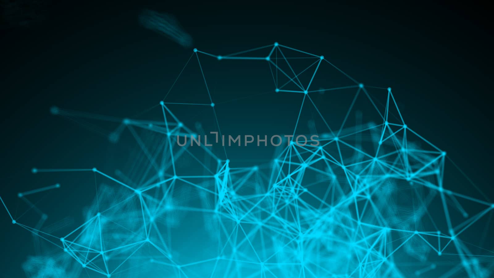 Abstract connected dots. digital background by nolimit046