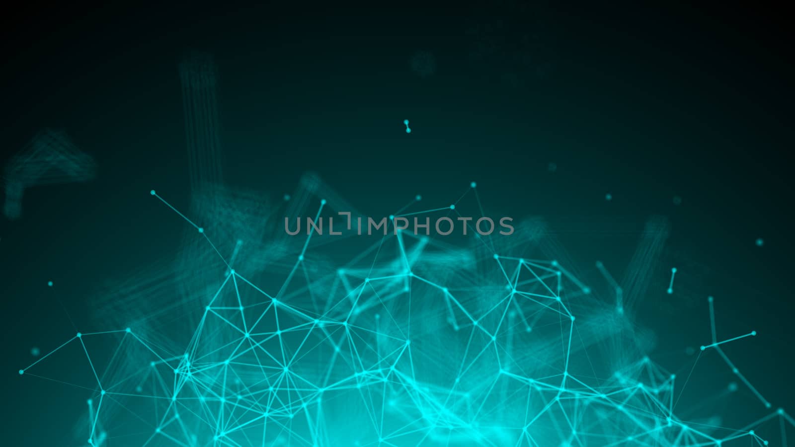Abstract connected dots. digital background by nolimit046