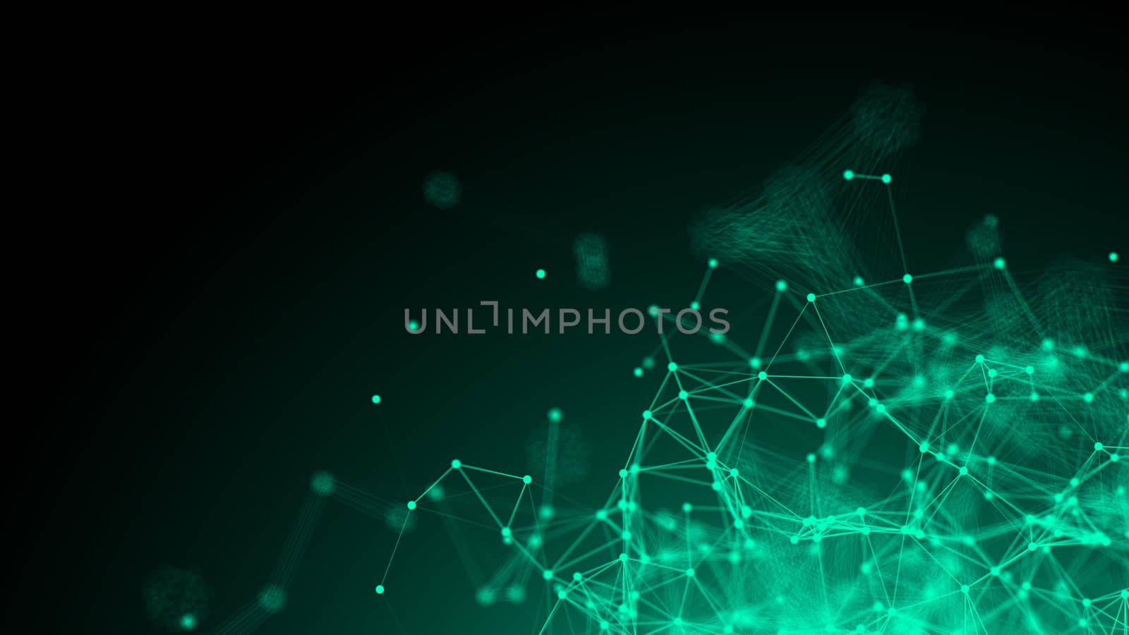 Abstract connected dots. digital background by nolimit046