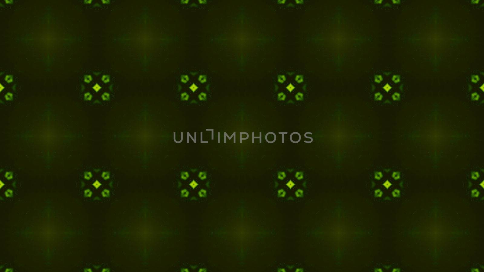 Abstract background with digital kaleidoscope. 3d rendered
