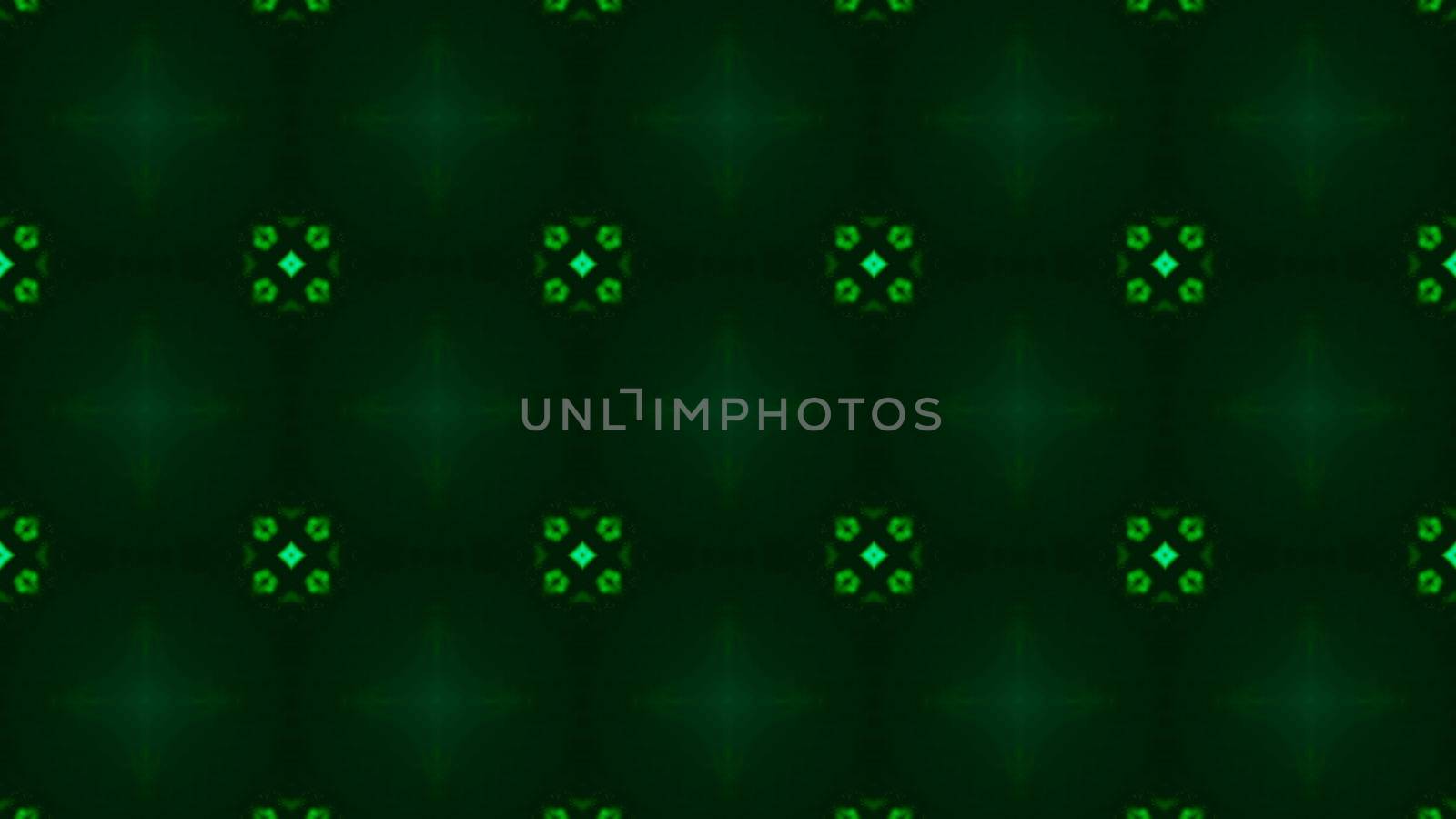 Abstract background with digital kaleidoscope. 3d rendered