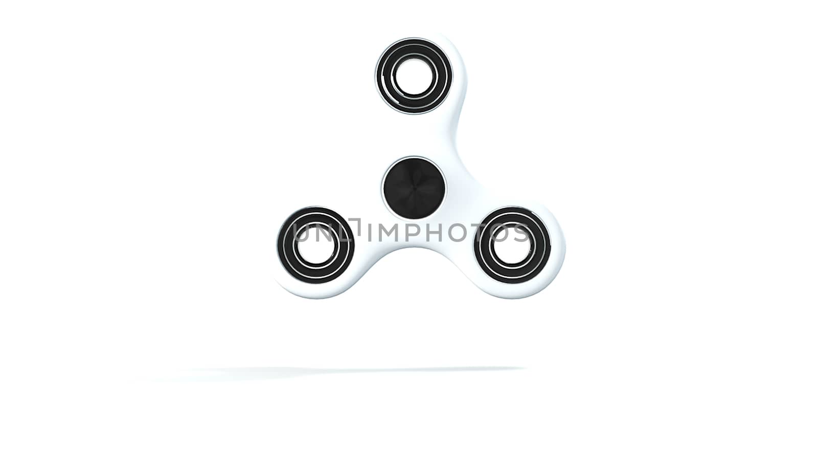 Abstract background with hand spinner. 3d rendering