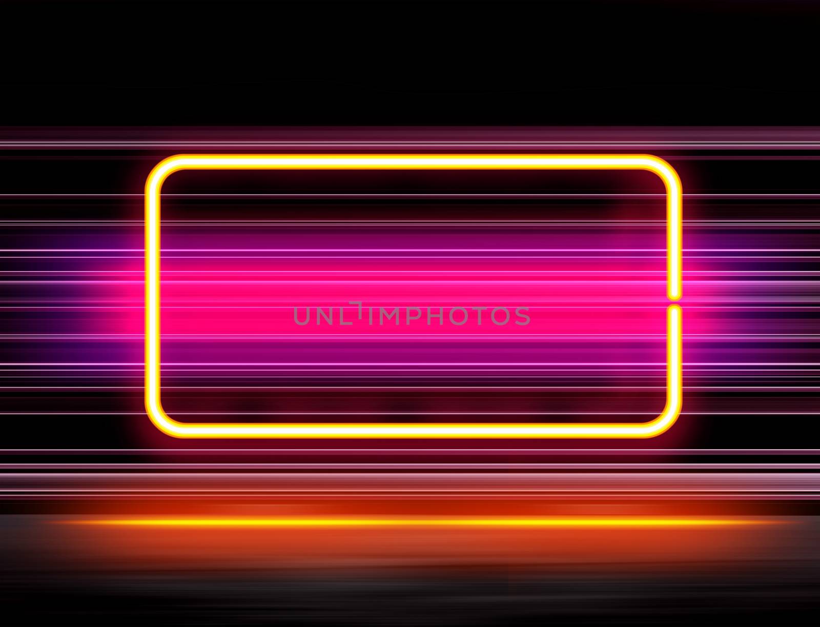 highly technological design with neon elements