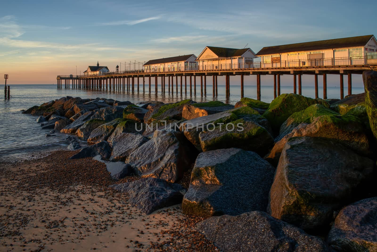 Sunrise over Southwold Pier