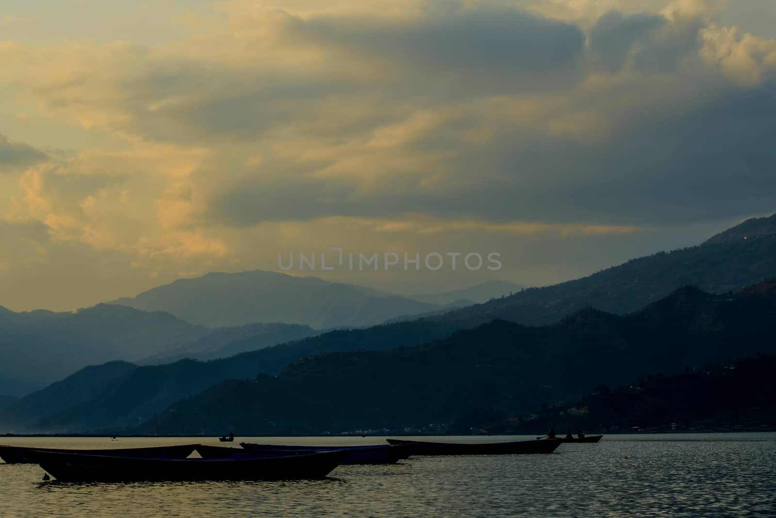 blue sky have cloud in winter season ,thai land ,have feeling happy , and sihouette style