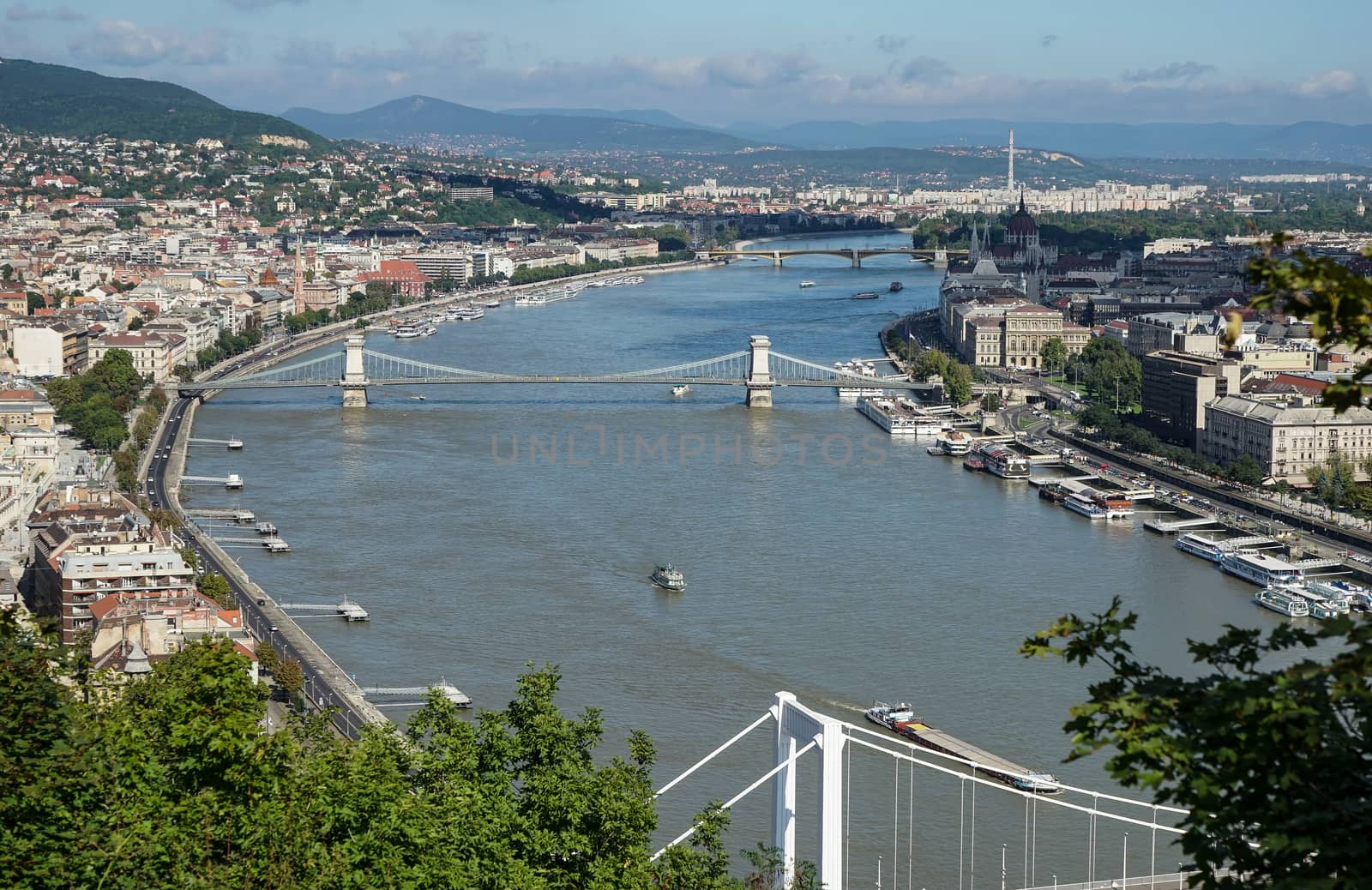 View from Fishermans Bastion in Budapest