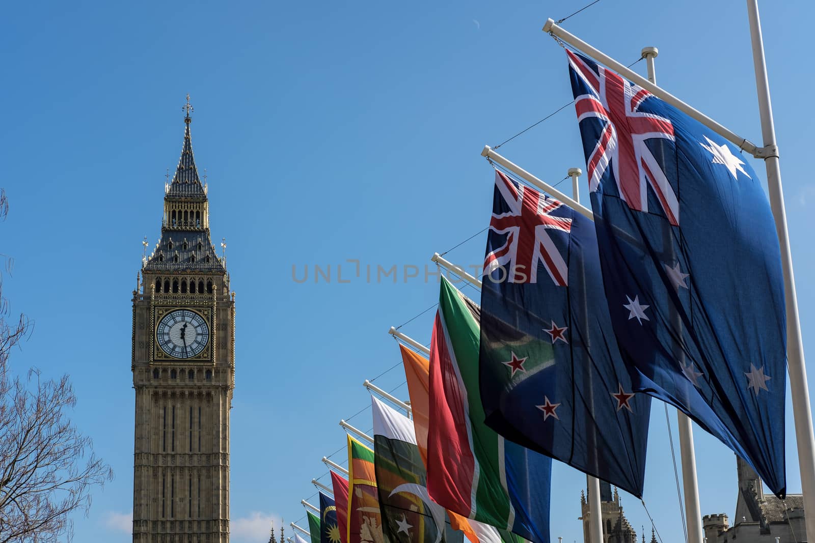 View of Big Ben across Parliament Square by phil_bird