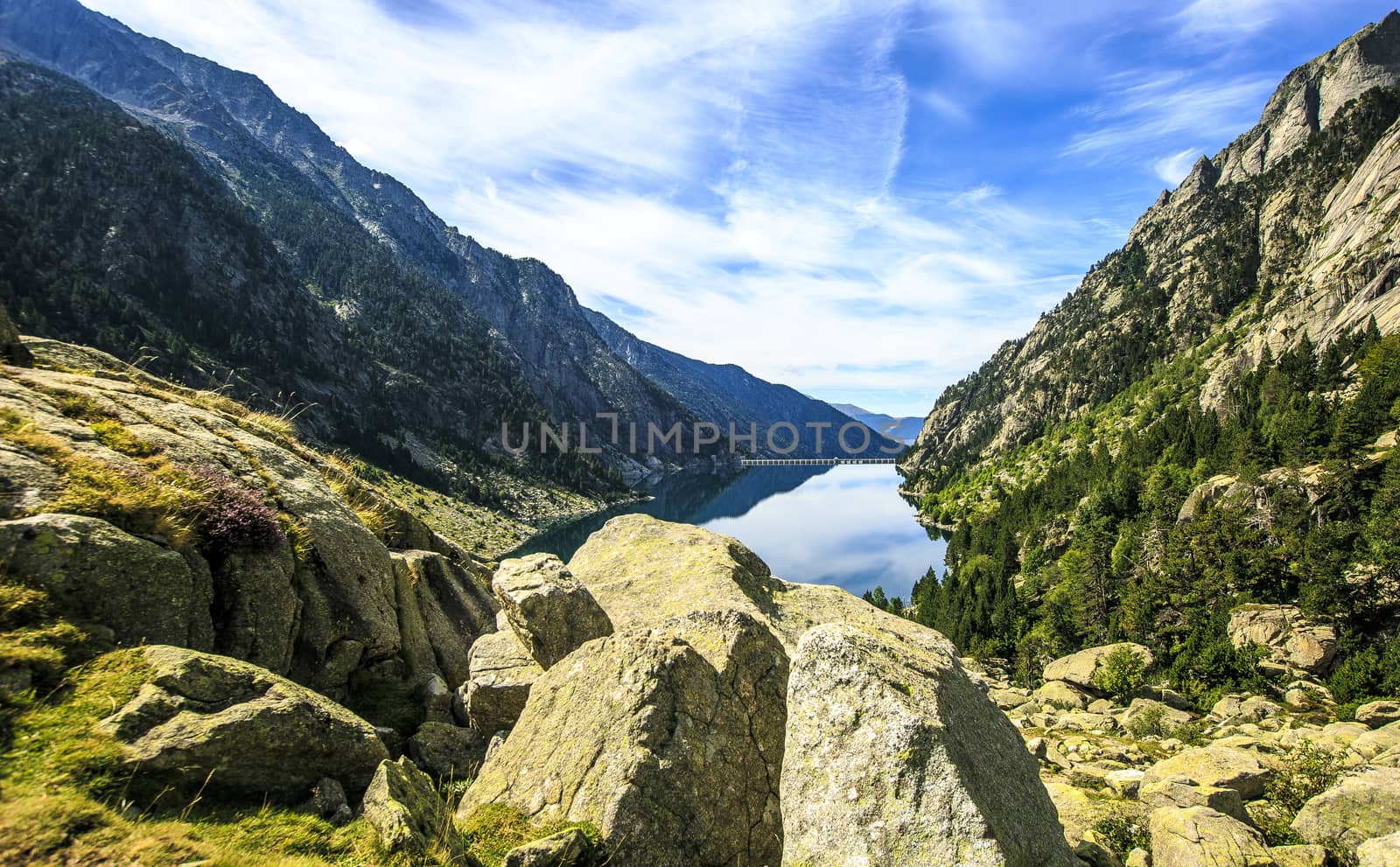 mountain landscape in the Pirineos , Spain