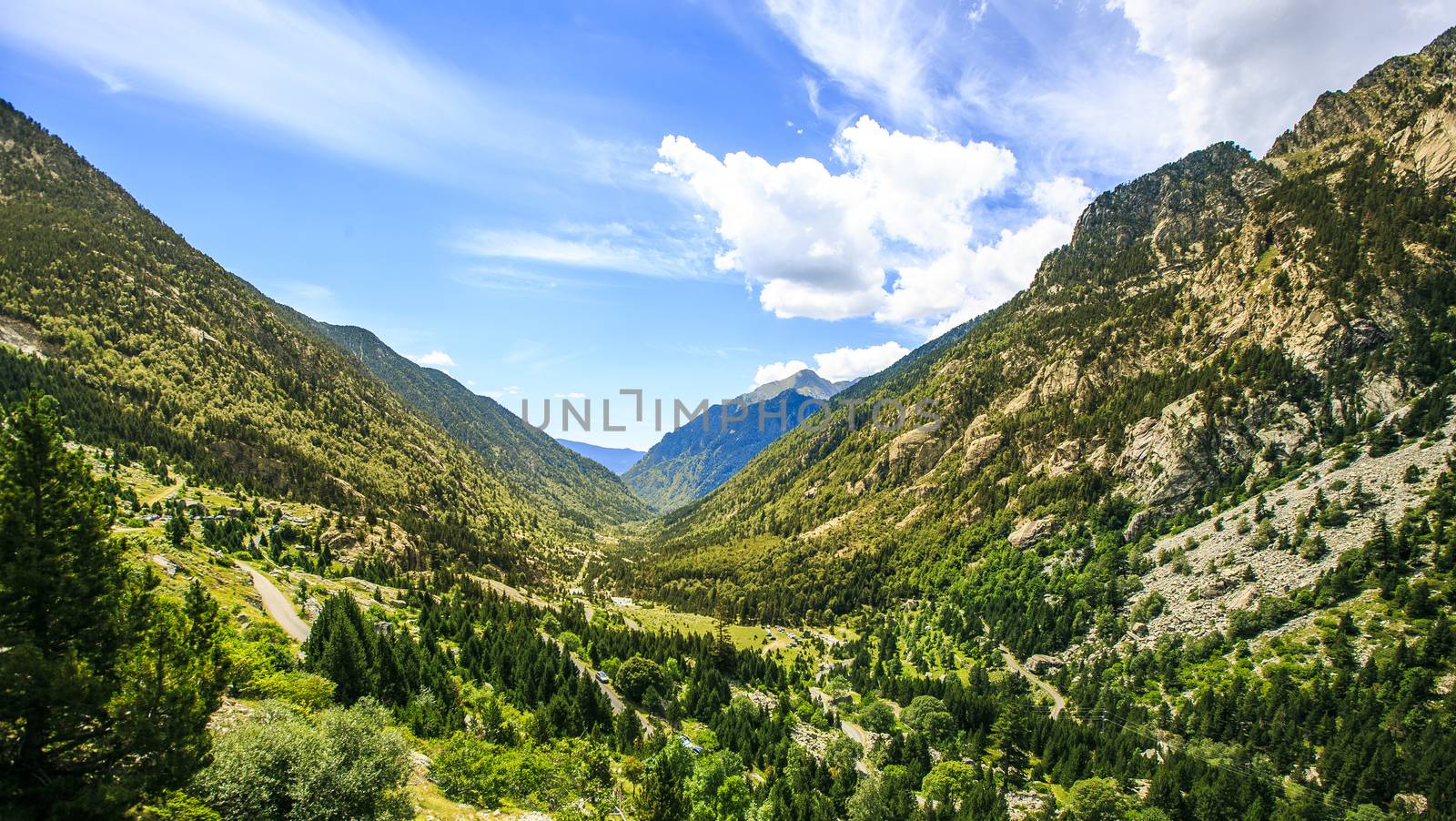 mountain landscape in the Pirineos , Spain